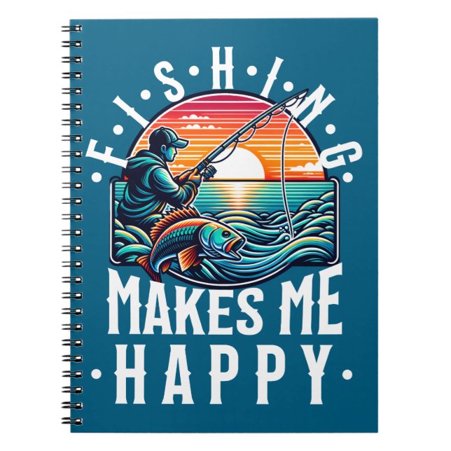 Cuaderno La Pesca Me Hace Feliz (Frente)