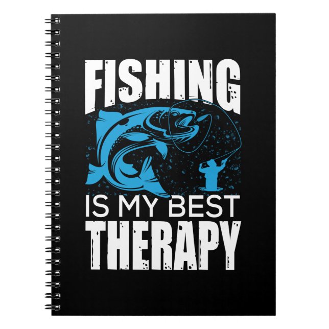 Cuaderno La Pesca Pescadora Es Mi Mejor Terapia (Frente)