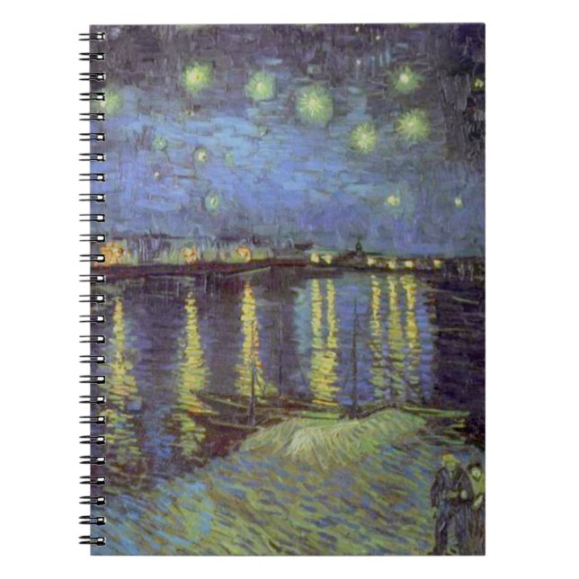 Cuaderno La pintura de La noche estrellada de Van Gogh (Frente)
