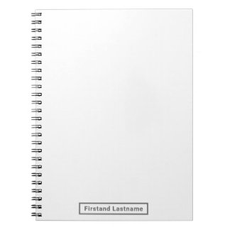 Cuaderno La pizarra en blanco personalizada del artista