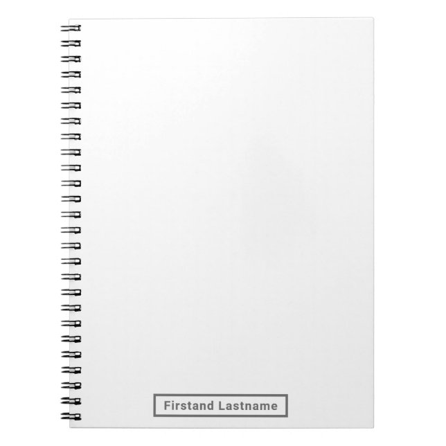 Cuaderno La pizarra en blanco personalizada del artista (Frente)