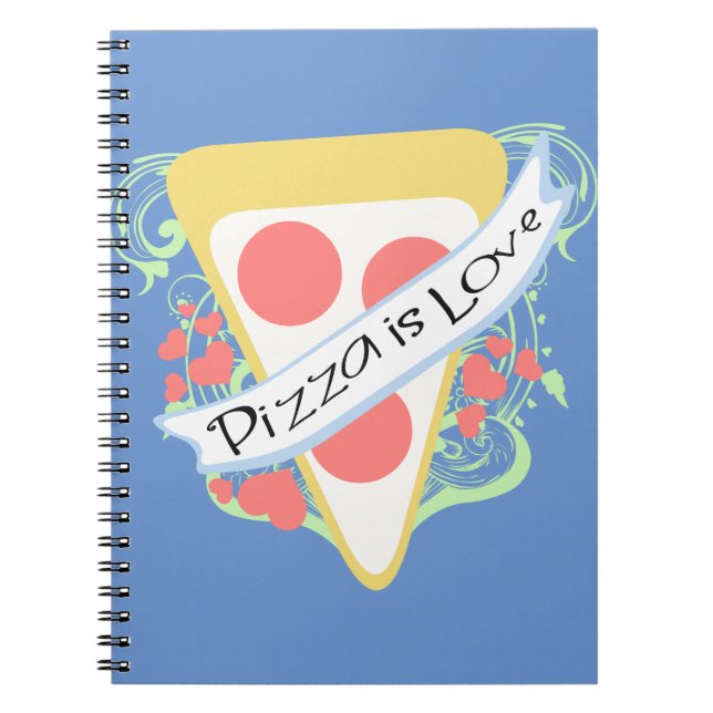 Cuaderno La pizza es amor (Frente)