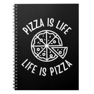 Cuaderno La pizza es la vida es divertida