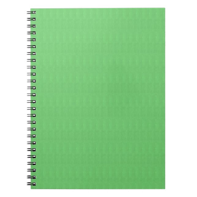 Cuaderno La plantilla verde DIY del espacio en blanco de la (Frente)