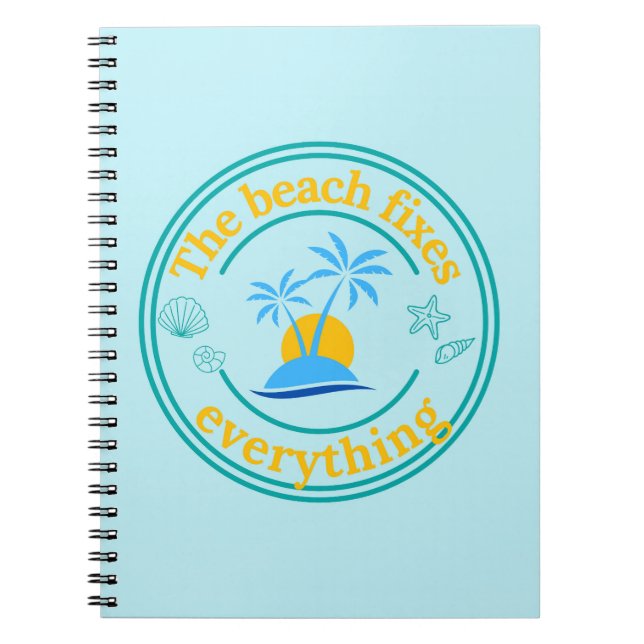 Cuaderno La playa lo arregla todo (Frente)