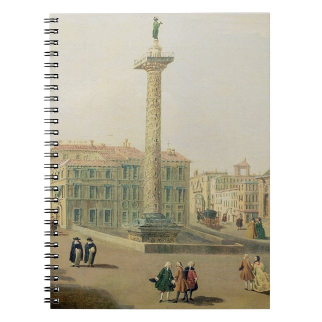 Cuaderno La plaza Colonna, Roma (Frente)