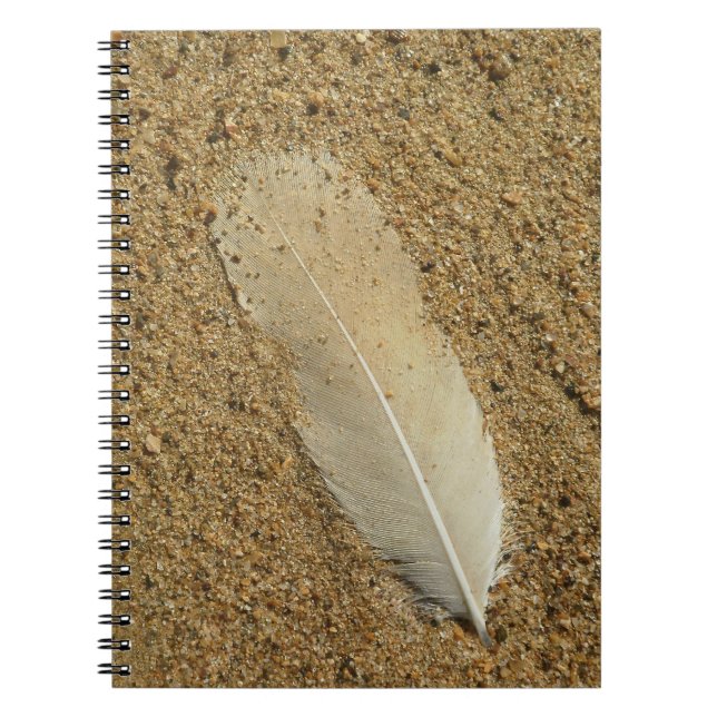 Cuaderno La pluma en la arena (Frente)