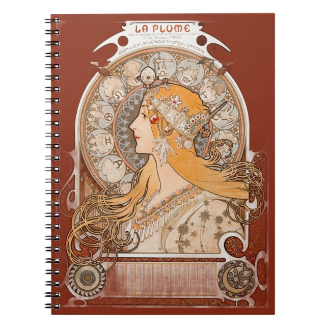 Cuaderno La Pluma Zodiac – Revista de Astrología Celestial (Frente)