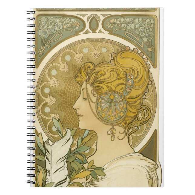 Cuaderno La Plume de Alphonse Mucha (Frente)