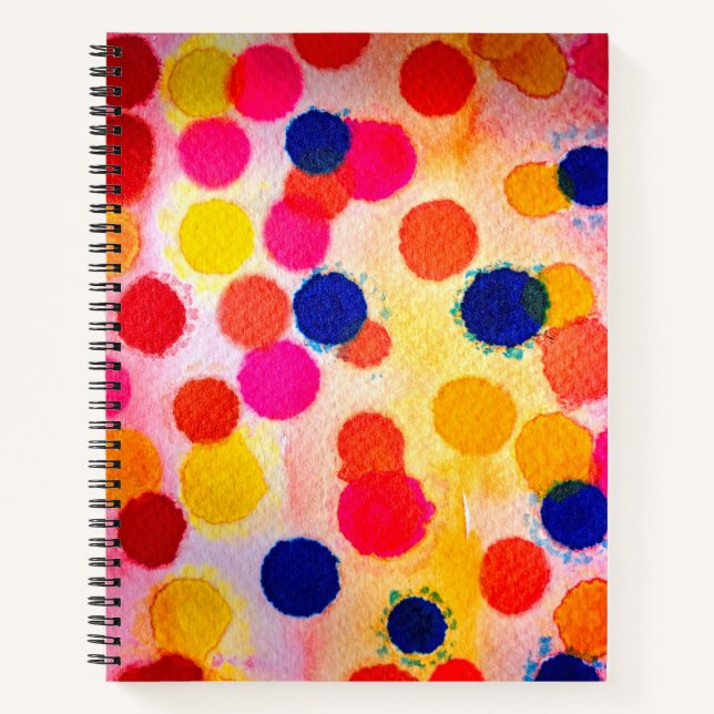 Cuaderno La polka acuarela hace círculos lindos (Anverso)