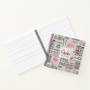Cuaderno La polka de los periódicos de páginas antiguas hac