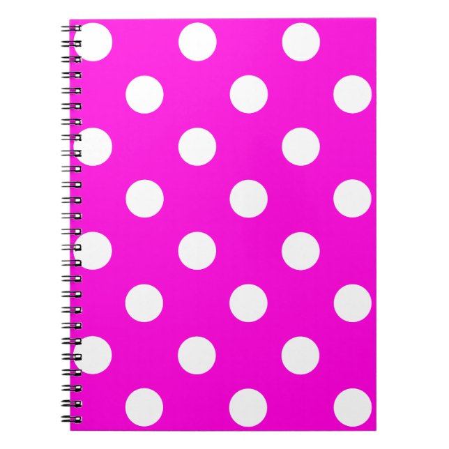 Cuaderno La polka hace magenta #FF00DC (Frente)
