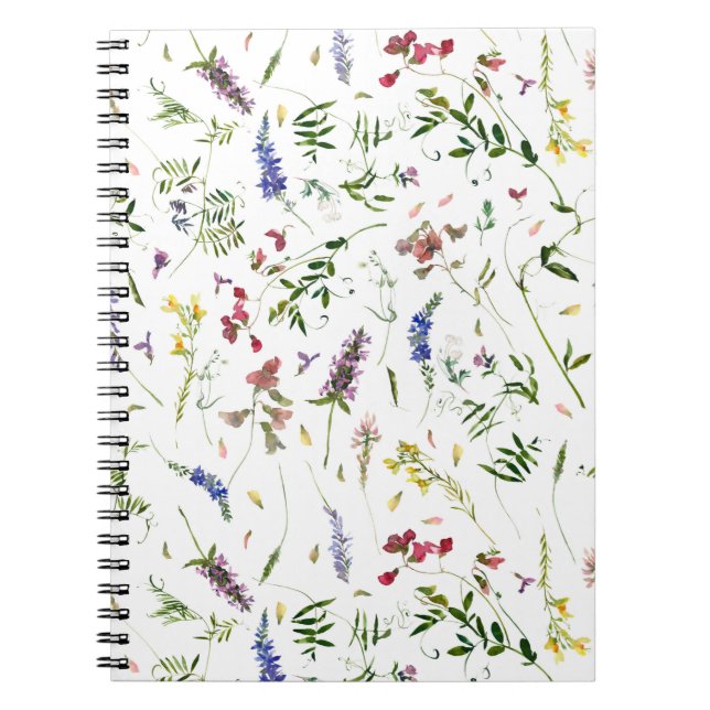 Cuaderno La pradera de flores silvestres escandinavas (Frente)
