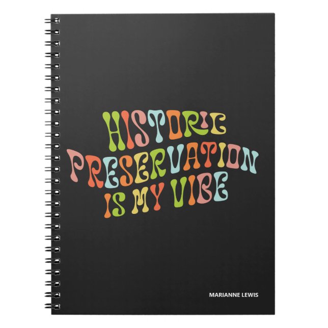 Cuaderno La preservación histórica es mi opinión, conservac (Frente)