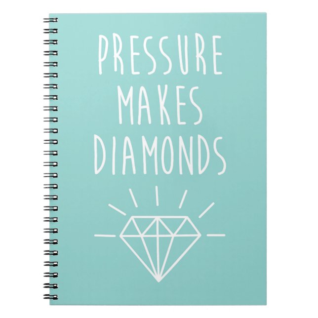 Cuaderno La presión hace cita de los diamantes (Frente)