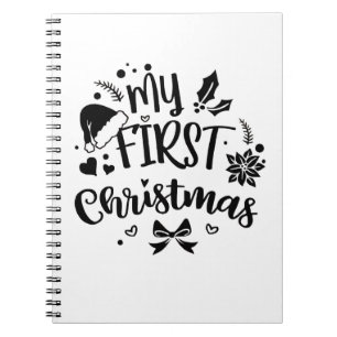 Cuaderno La primera familia navideña del bebé