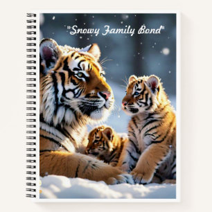 Cuaderno "La primera nevada de los cachorros de tigre"