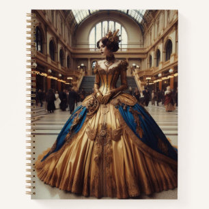 Cuaderno La princesa de oro Steampunk Victorian Industrial