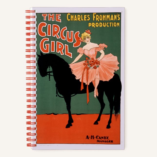 Cuaderno La producción de Charles Frohman, el Chica del cir (Anverso)