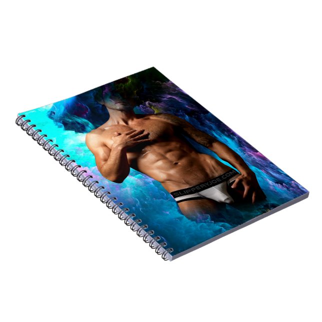Cuaderno La protuberancia en ropa interior de hombre artíst (Lado Derecho)