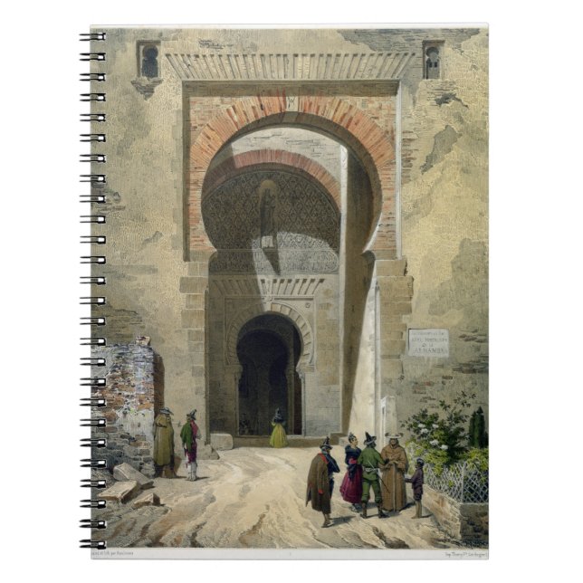 Cuaderno La puerta de la justicia, entrada a Alhambra, Gra (Frente)