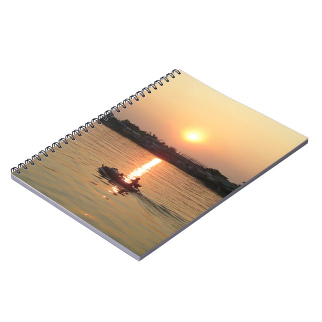 Cuaderno La puesta de sol del río Chao Phraya ... Ayutthaya (Lado Izquierdo)