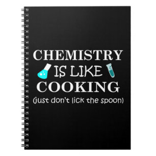 Cuaderno la química es como cocinar cita divertida de quími