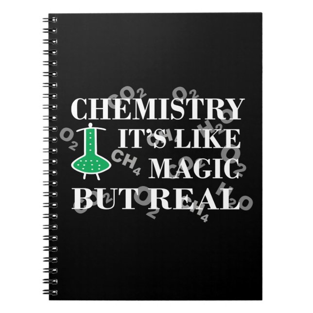 Cuaderno la química es como la magia pero real (Frente)