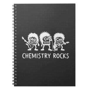 Cuaderno La Química Rocas Banda De Rock De Ciencia