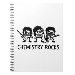 Cuaderno La Química Rocas Banda De Rock De Ciencia