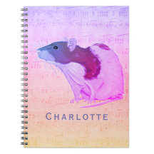 La rata rosada del mascota añade su rata conocida