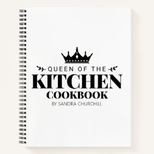 Cuaderno La receta de la Reina de la Cocina personalizada