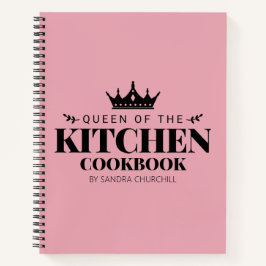 Cuaderno La receta de la Reina de la Cocina personalizada