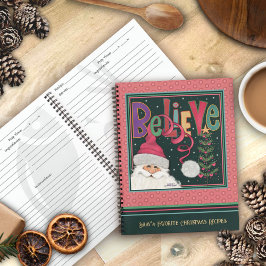 Cuaderno La receta de Santa Navidades Rosa Girly