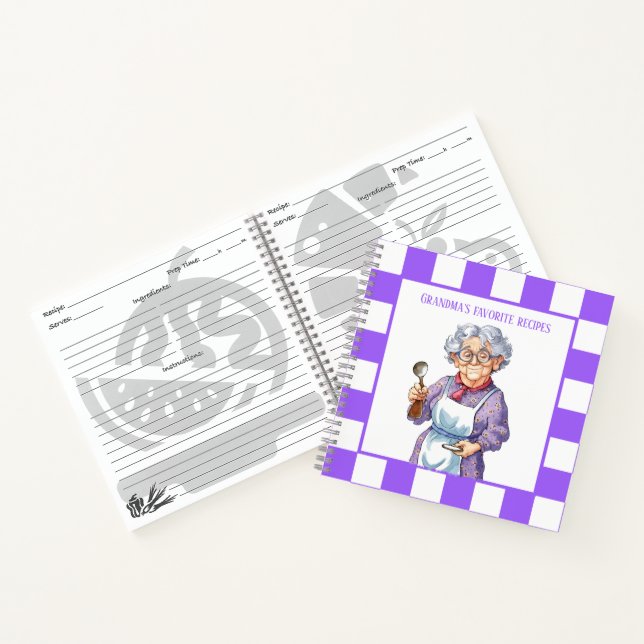 Cuaderno La receta favorita de la abuela Cute (Interior)