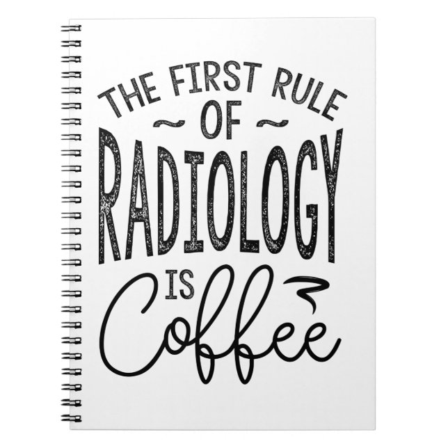 Cuaderno La Regla De La Radiología Es Café (Frente)