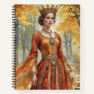 Cuaderno La Reina del Otoño: Majestad en el Bosque