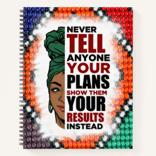 Cuaderno La reina negra afroamericana Melanin Sista Shopp