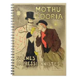 Cuaderno La reproducción de una publicidad de poster 'Mothu