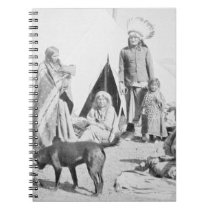 Cuaderno La reserva de Siux en el pino Ridge, Dakota del