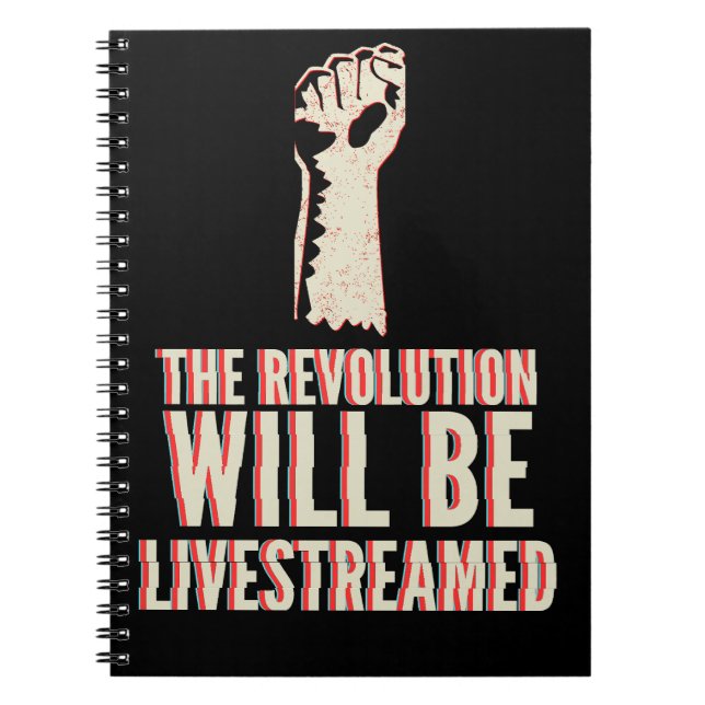 Cuaderno La revolución será transmitida en vivo (Frente)
