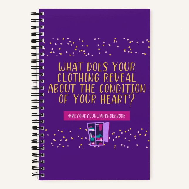 Cuaderno La ropa revela tu portátil para el corazón (Anverso)