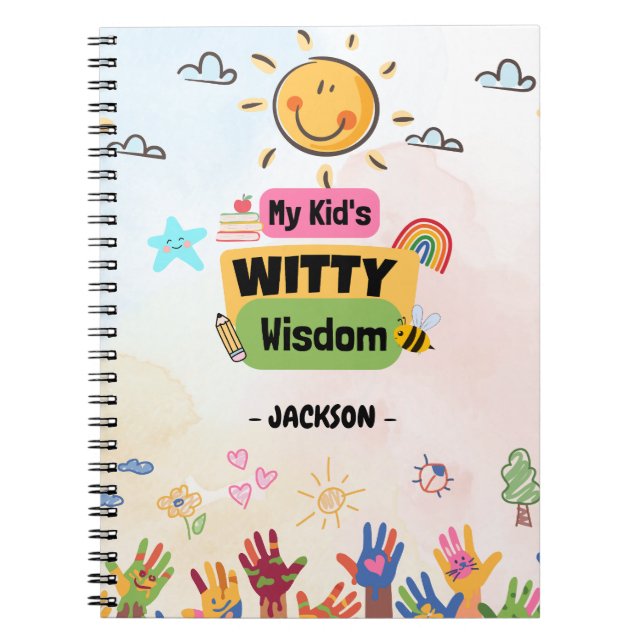 Cuaderno La sabia sabiduría de mi hijo (Frente)
