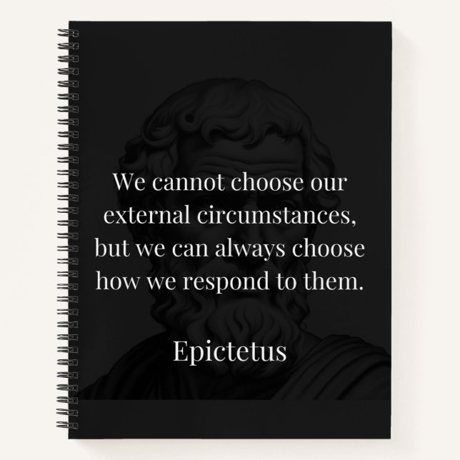Cuaderno La sabiduría de Epictetus: Empoderamiento a través (Anverso)