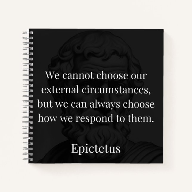 Cuaderno La sabiduría de Epictetus: Empoderamiento a través (Anverso)