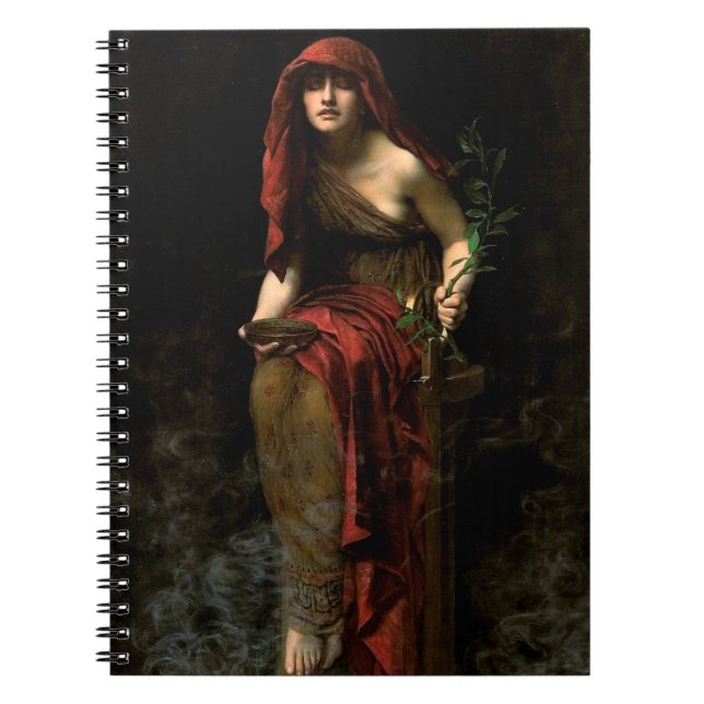 Cuaderno La sacerdotisa de Delphi John Collier Art (Frente)