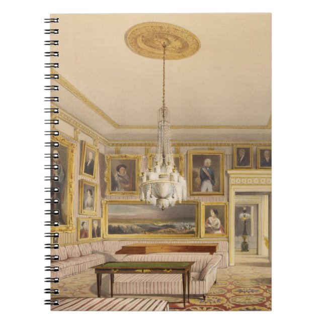 Cuaderno La sala de estar rayada, casa de Apsley, 1853 (Frente)