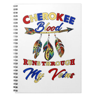 Cuaderno La Sangre Cherokee Corre A Través De Mi Regalo De 