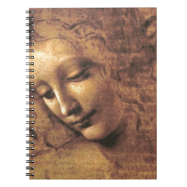 Cuaderno La Scapigliata de Leonardo da Vinci (Frente)