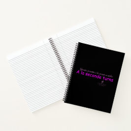Cuaderno La segunda se vuelve negro y rosa